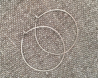 Sterling Silver Wire Hoops