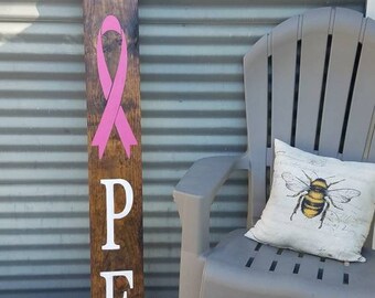 Breast Cancer Awareness Welcome sign