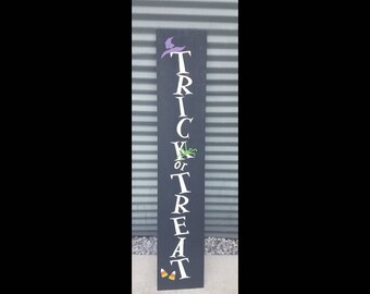 Halloween "Trick or Treat" Porch sign