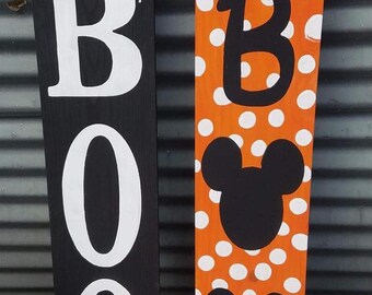 HALLOWEEN Porch Sign, Fall, Mouse, Spider