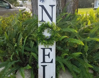 Noel Holiday porch sign