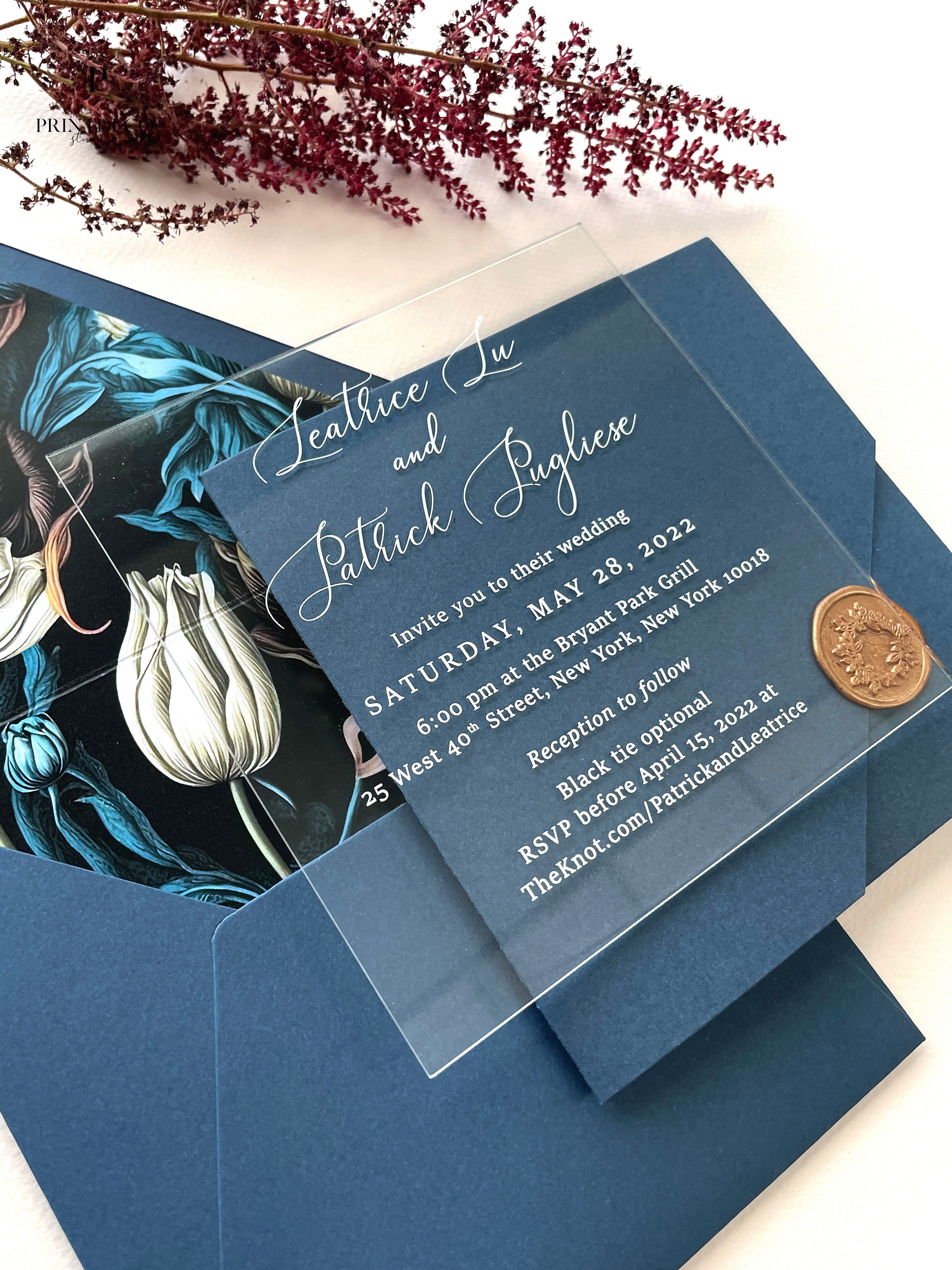 Tarjeta De Invitación De Boda Con Marco De Flor Dcarga gratuita de plantilla en Pngtree