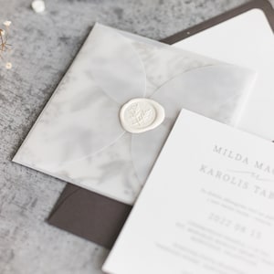 Vellum Petal envelope, Vellum petal envelope, Vellum Jacket For Wedding Invitations, Vellum Wrap, Vellum wedding invitations