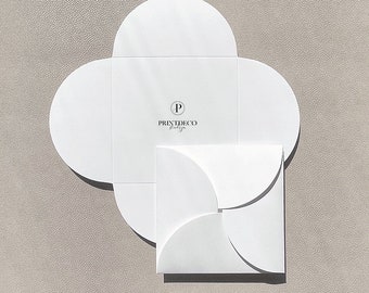Round corner Premium Color Envelopes (SET 30), Wedding Invitation or RSVP Envelopes
