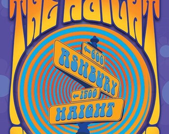 Haight & Ashbury Street Sign sticker