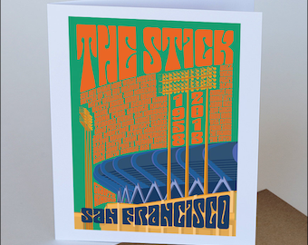 The Stick #1 -  Candlestick Park - Box of 10 note cards