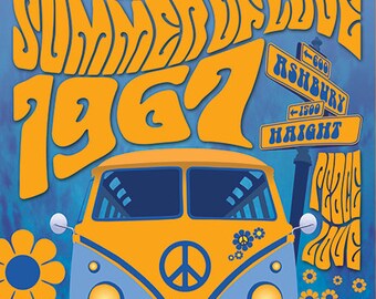 Haight & Ashbury Summer Of Love sticker