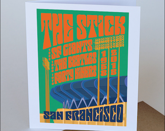 The Stick #2 - Candlestick Park - Box of 10 note cards