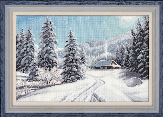 Counted Cross Stitch Kit OVEN Winter day