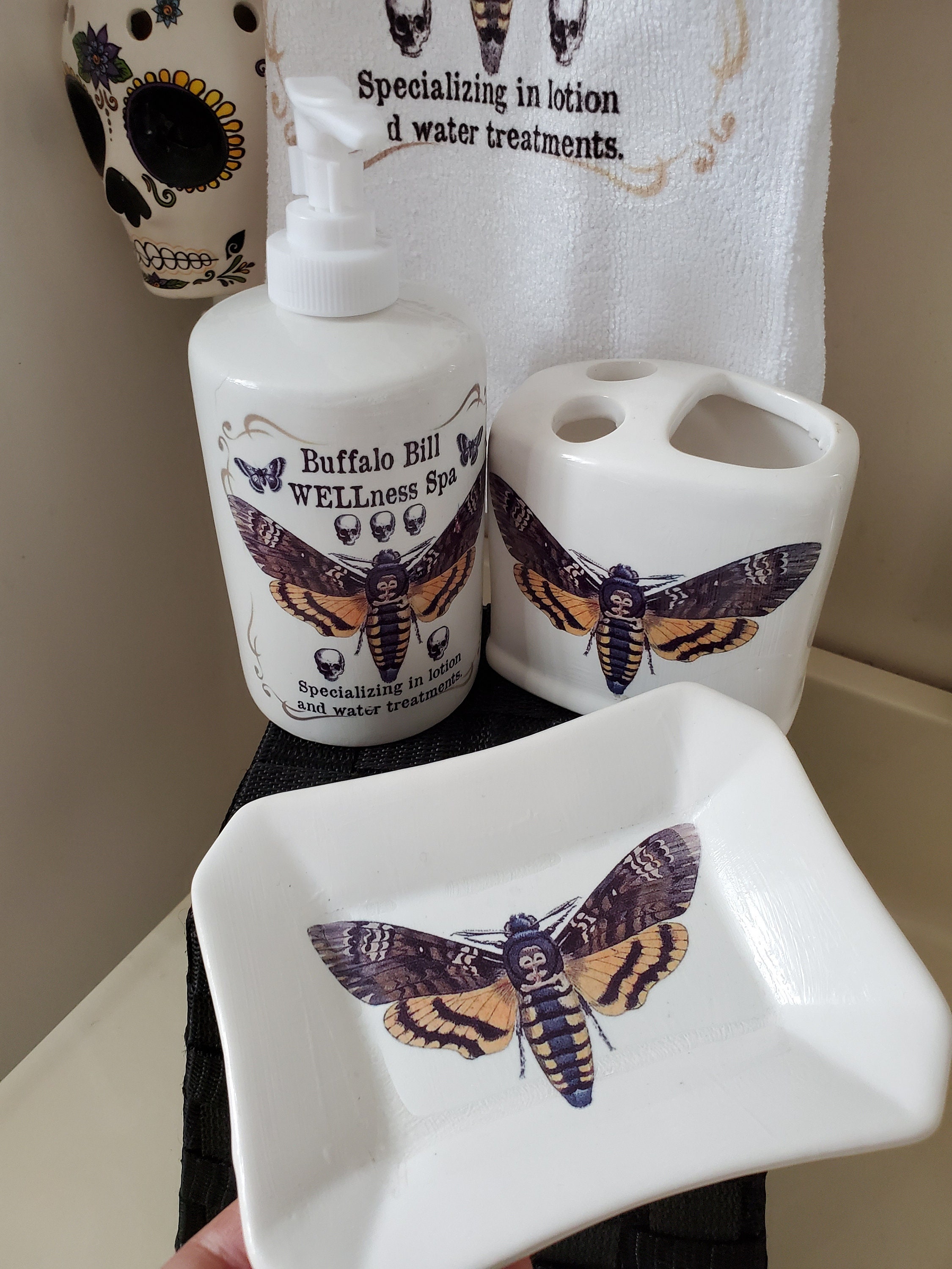 Horror Bathroom Decor Buffalo Bill Spa Ceramic Bathroom 4 Etsy Canada