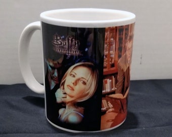 Buffy The Vampire Slayer Printed Ceramic Coffee Mug 11 ounce Dark Decor
