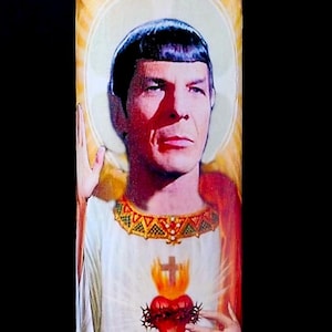 La bougie de prière Sacred Nimoy Mr. Spock vit longtemps et prospérer