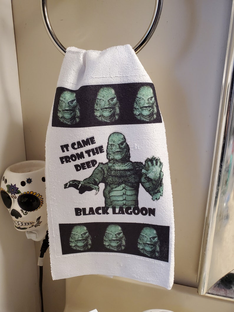 Horror Bathroom Decor Creature From the Black Lagoon 3 Piece Etsy