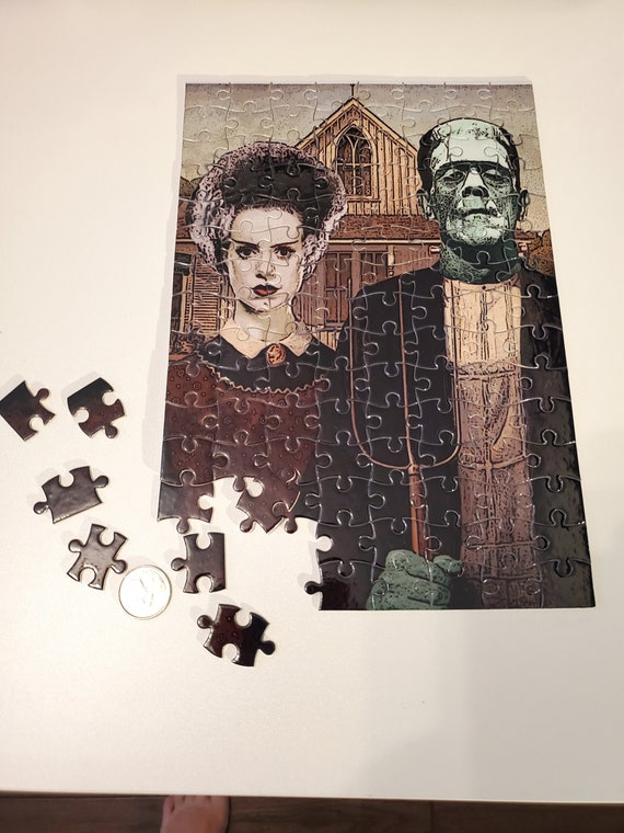 Frankenstein Gothic Horror Puzzle 120 Piece Jigsaw Horror Gift Custom Printing Etsy UK