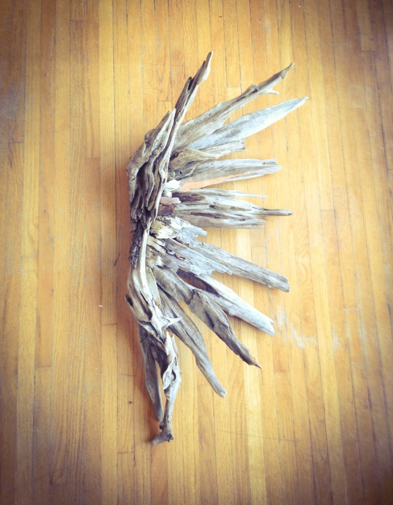 Driftwood Angel wing Driftwood Art Driftwood Sculpture Wall Etsy