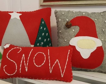 christmas pillows etsy