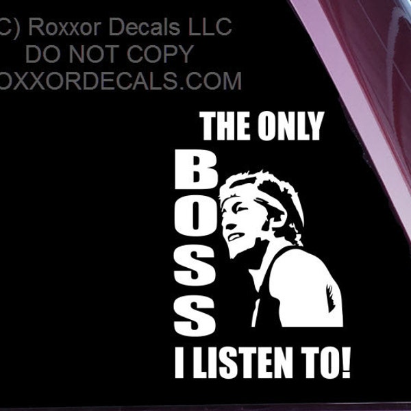 Only Boss I Listen to Bruce Springsteen - Etsy