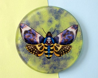Death's-Head Moth - Glass Coaster