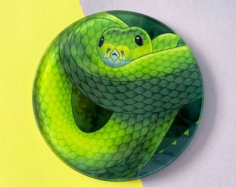 Serpentine Camouflage - Glass Coaster