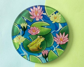 Frog Pond - Glass Coaster