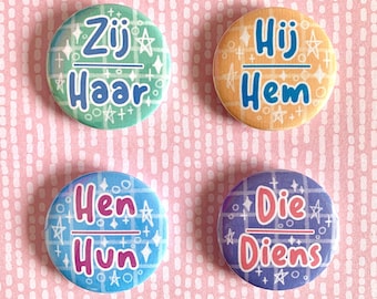 Botones de pronombres en neerlandés