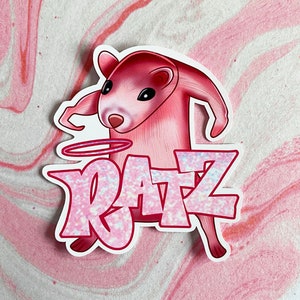 Ratz Y2K meme sticker Matt Vinyl