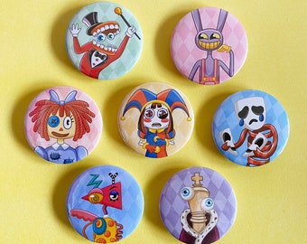 The Amazing Digital Circus - Pinback button set