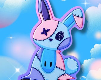 Zombunnikyu - Matt Vinyl Sticker