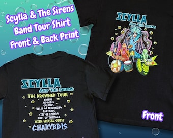 Scylla and the Sirens - Hades 2 inspired Band Tour Cotton T-Shirt