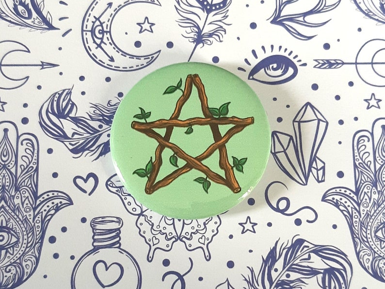 Nature/'s Pentagram button