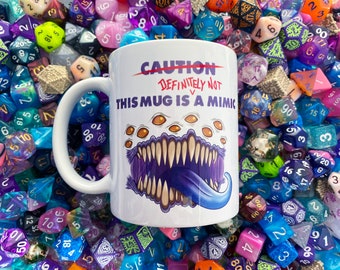 Definitely Not A Mimic - Mug - DnD, TTRPG inspired