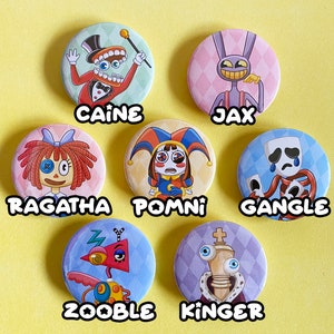 The Amazing Digital Circus Pinback button set image 2