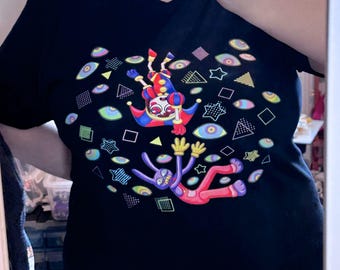 Digital Fall - The Amazing Digital Circus inspired Cotton T-Shirt