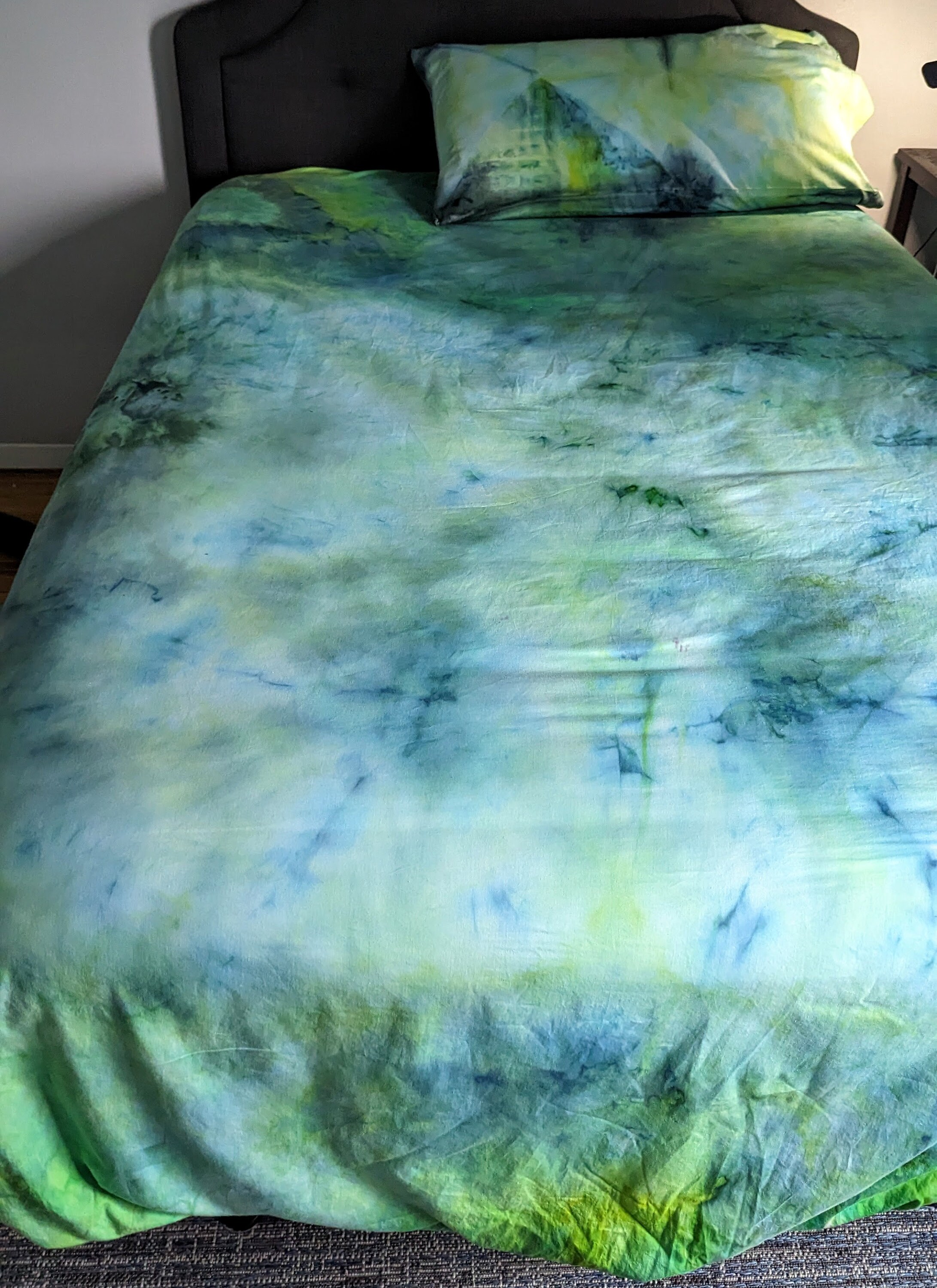 Tree Agate Ralph Lauren King Sized Sheet Set Dunham Sateen Cotton Ice