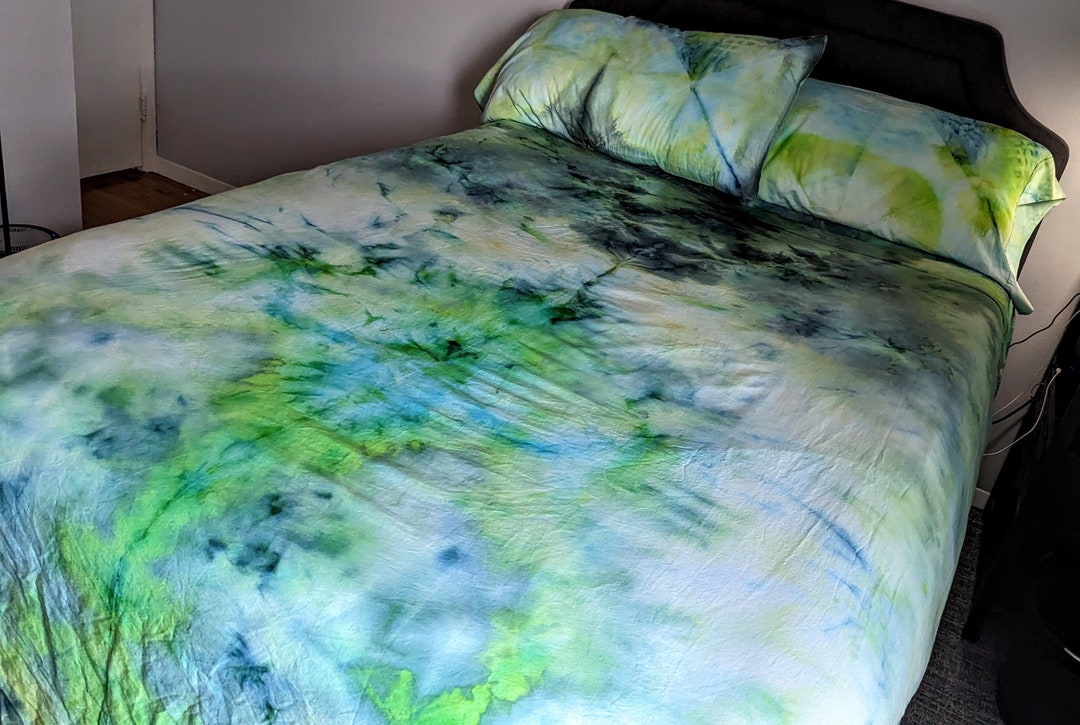 Tree Agate Ralph Lauren King Sized Sheet Set Dunham Sateen Cotton Ice