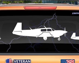 Mooney M20J MSE [Right Side (8) Gear DOWN] Vinyl Decal Sticker | M.20