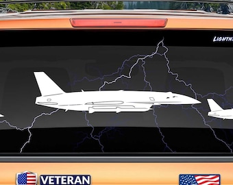YFQ-44 Fury (Side 4 Right AMRAAM) Vinyl Decal Sticker | Anduril Collaborative Combat Aircraft CCA | F-44 | YFQ44 |Military Drone Gift