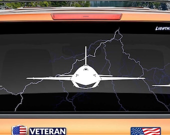 YFQ-44 Fury (Front 1) Vinyl Decal Sticker | Anduril Collaborative Combat Aircraft CCA | F-44 | YFQ44 |Military Drone Gift