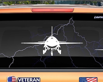 YFQ-44 Fury (Front 3 Gear) Vinyl Decal Sticker | Anduril Collaborative Combat Aircraft CCA | F-44 | YFQ44 |Military Drone Gift