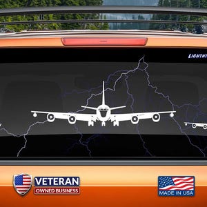 Decal of a KC-135R (Front 8) Vinyl Sticker, Stratotanker, USAF, KC-135 KC135 Gift. Product not endorsed, approved or licensed by Boeing.