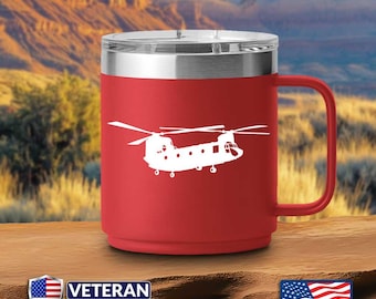 Decal of a CH-47 ("Mini" Angle 4) Chinook, Vinyl Sticker, Helicopter, US Army, Aviation Gift. Product not endorsed or licensed by Boeing.