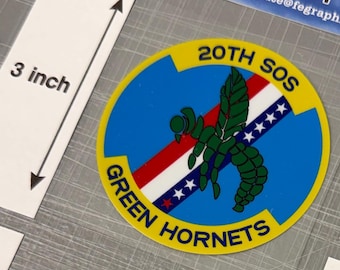 20th SOS Decal (Version 2) | USAF Rescue Special Operations Squadron Patch UV Dtf Sticker