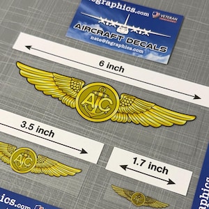 Naval Enlisted Aircrew Wings Decal | USN Navy Aircrew Badge UV Dtf Sticker, Coast Guard, USMC Marine Corps