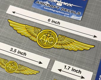 WWII US Army Air Corps Air Crew Wings Sterling AE American Emblem
