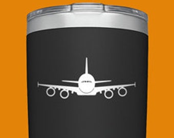 A380 [Cup Decal] A380 Vinyl Decal, A380 Vinyl Sticker, Airbus Sticker, Airbus Decal