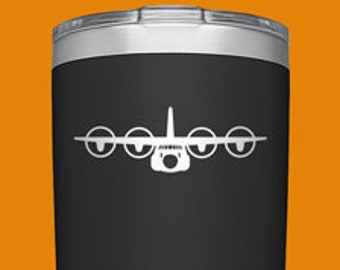 C-130J Spinning Props [Cup Decal] C130J Decal, C130 Vinyl Decal, C130 Decal, C130J Sticker, C130 Sticker, C-130J Super Decal