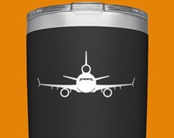 MD-11 [Cup Decal] MD11 Decal, MD-11 Sticker, McDonnell Douglas MD-11 Decal, MD11 Vinyl Decal