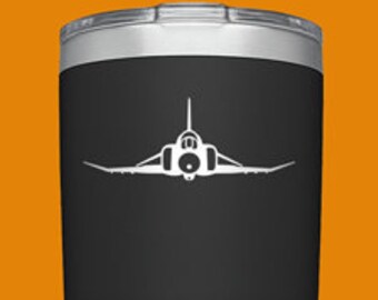 F-4E Clean [Cup Decal] F4E Decal, F-4E Vinyl Decal, F-4E Sticker, Phantom ii, Gift, USAF Pilot, F-4 Phantom II, fegraphics, F4C, F4D, F4E