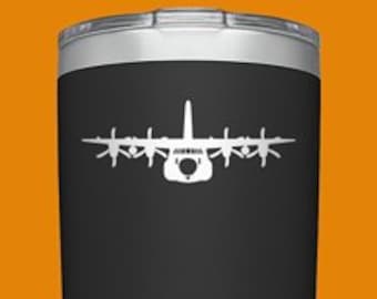 HC-130J [Cup Decal] USCG HC130J Decal, HC130J, HC130, C130 Decal, C-130 Sticker, HC-130J Decal, Coast Guard Decal