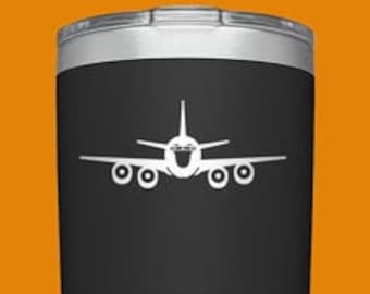 KC-135R Boom Up [Cup Decal] KC135 Decal, KC135 Decal, KC-135 Sticker, KC135R Decal, KC-135 Stratotanker Decal, Tanker Decal, Boom Decal